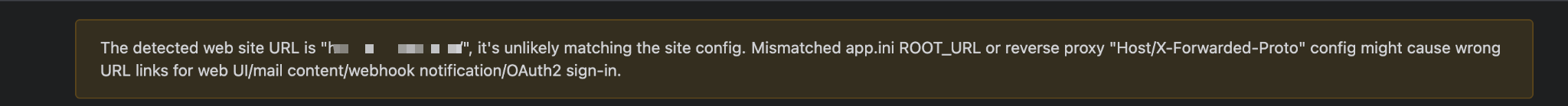warning